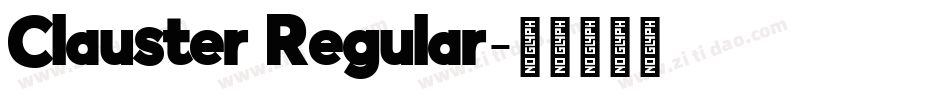 Clauster Regular字体转换